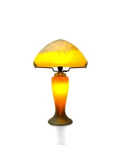 Lampe champignon pâte de verre retro
