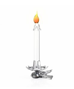 Glass Christmas candle ornament
