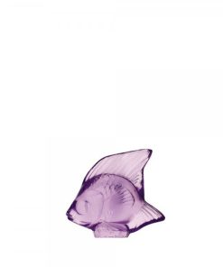Clear purple fish Lalique